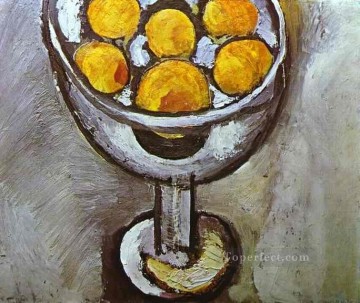 抽象的かつ装飾的 Painting - オレンジのフォービズムの花瓶